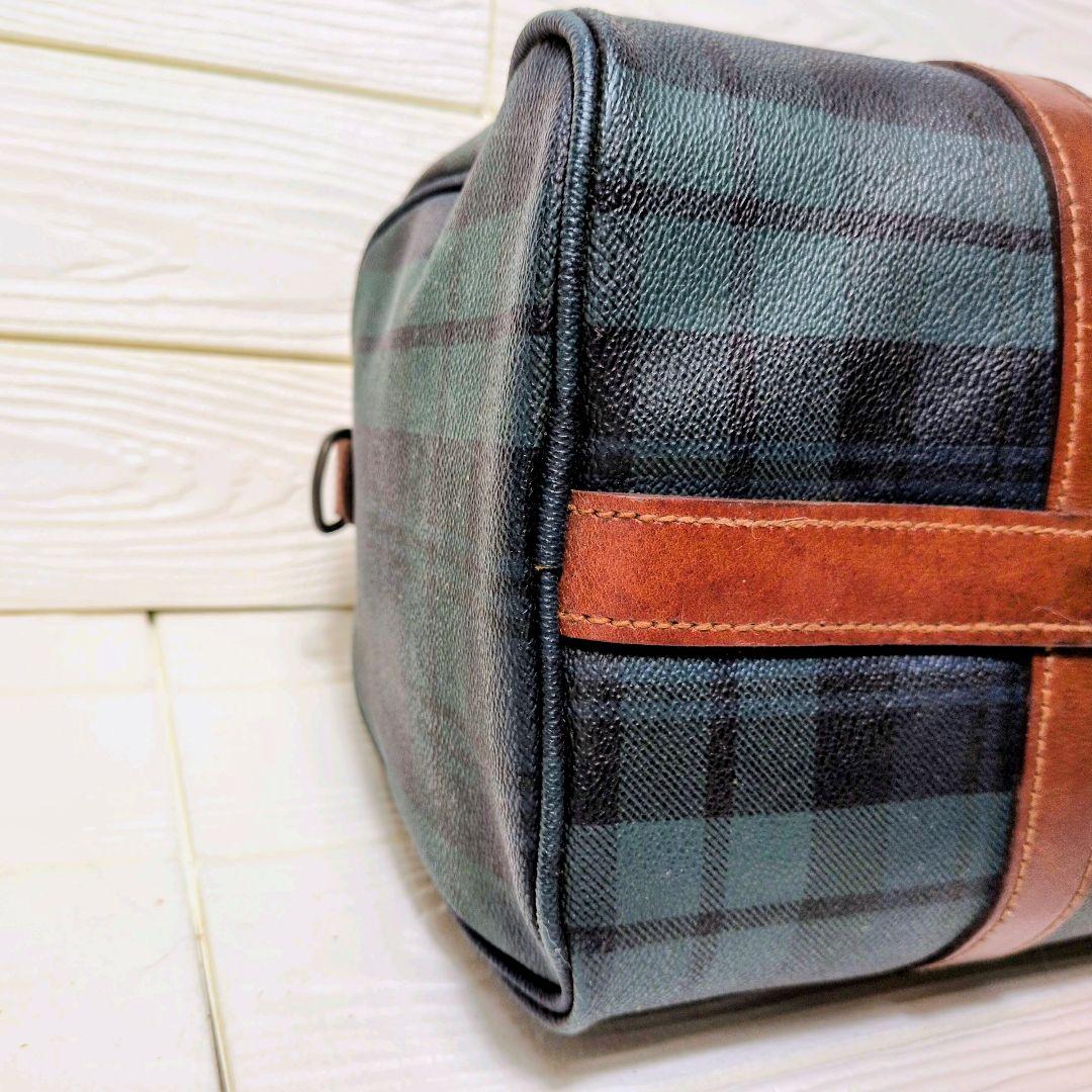 ポロ ラルフローレン ボストンバッグ PVC タータンチェック POLO