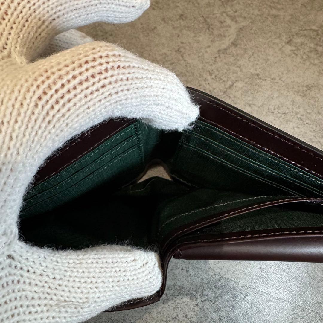 【新品未使用】FLYING HORSE コードバン　二つ折り財布　レザー　馬革