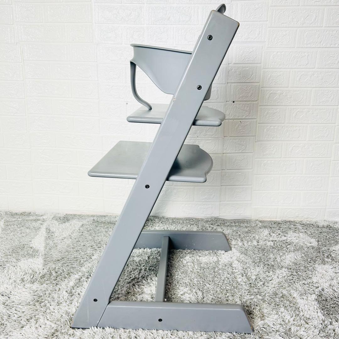 ストッケ　トリップトラップ　ストームグレー　ベビーセット付　S/N4