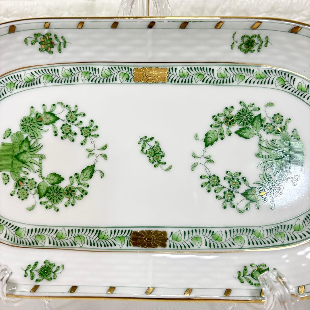 【希少】HEREND ヘレンド アポニーグリーン サービストレイ 洋食器