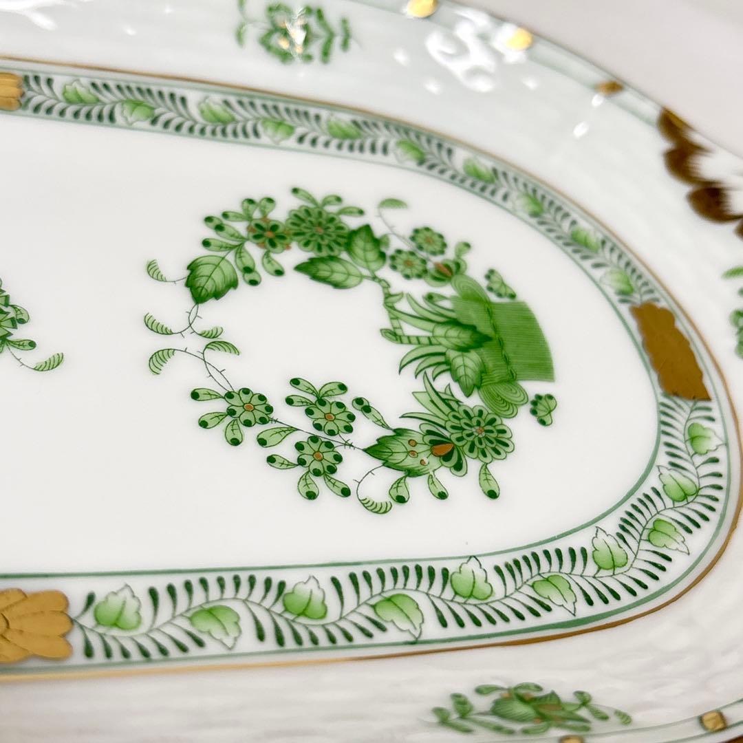 【希少】HEREND ヘレンド アポニーグリーン サービストレイ 洋食器