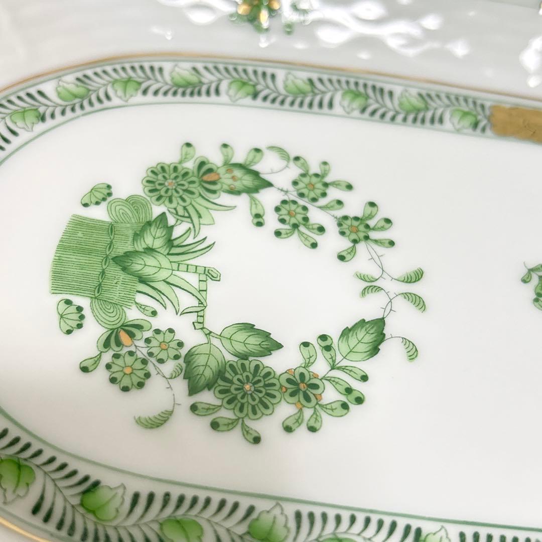 【希少】HEREND ヘレンド アポニーグリーン サービストレイ 洋食器