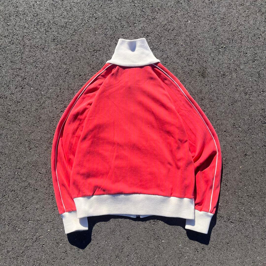 80s Puma ヒットユニオン製 トラックジャケット ジャージ 刺繍 赤 L
