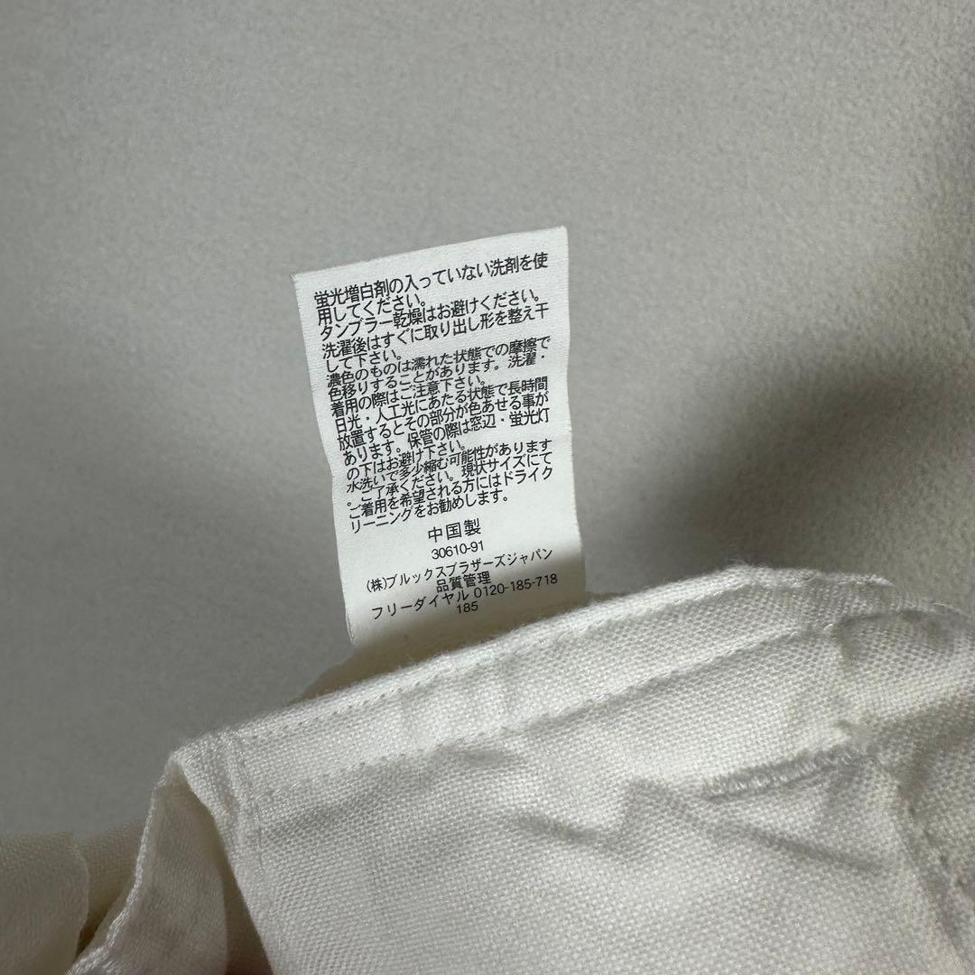 ブルックスブラザーズ 麻 リネンスラックス チノパン W33 白 ホワイト