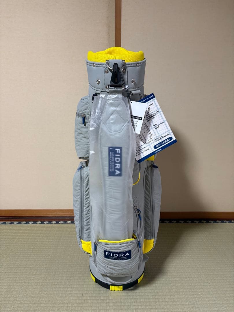 【TM】【新品未使用】FIDRA キャディバッグ グレー/イエロー