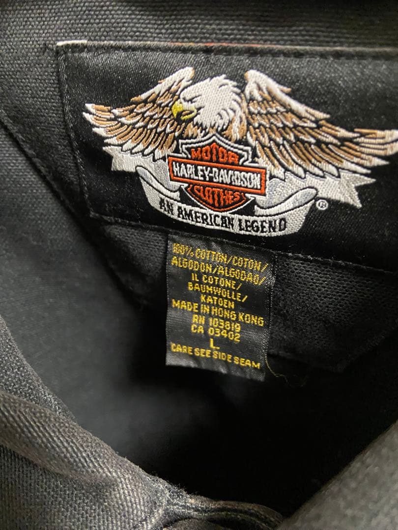 ハーレーダビットソンデニム地ジャケット