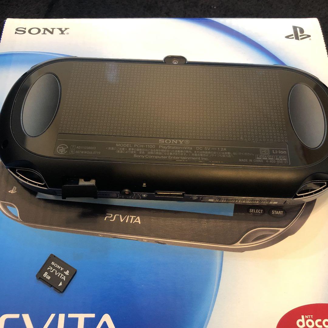 【美品】PlayStation®Vita クリスタル・ブラック 3G/Wi-F…