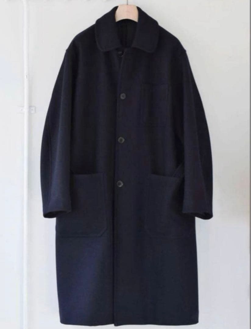 23AW comoli ウールカシミヤミリタリーコート3