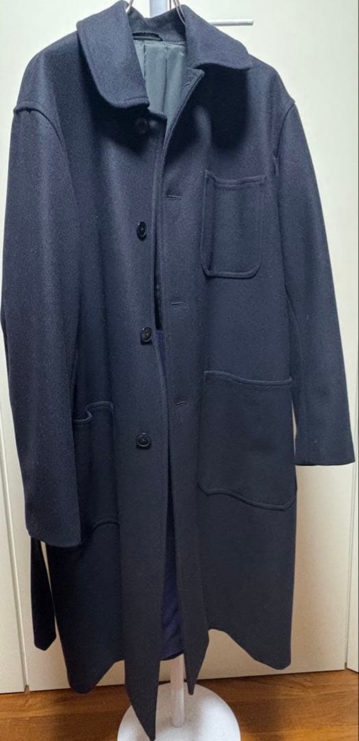 23AW comoli ウールカシミヤミリタリーコート3