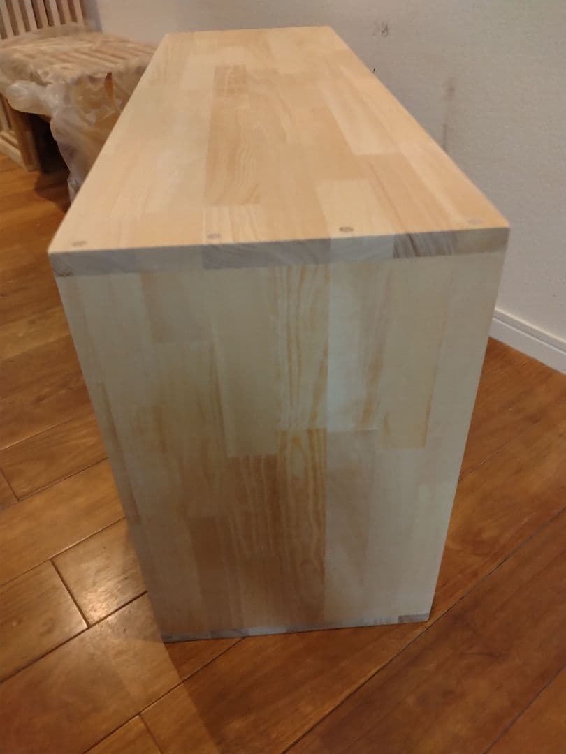 木製　ハンドメイド　オーダー　ロの字　棚　シェルフ　ラック　テレビボード