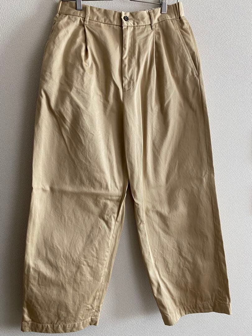 【Graphpaper】ワイドストレートチノ ベージュ