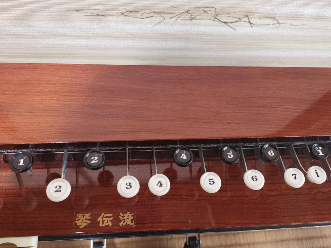 大正琴 琴伝流 テナー かえで ハードケース＋手作りケースカバー＋テナー楽譜付