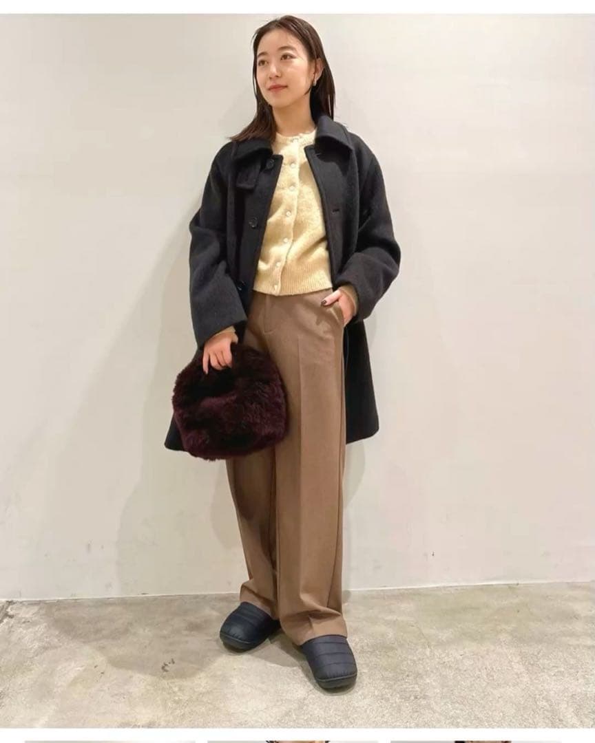 【最終値下げ】Steven Alan シャギーミドルコート黒