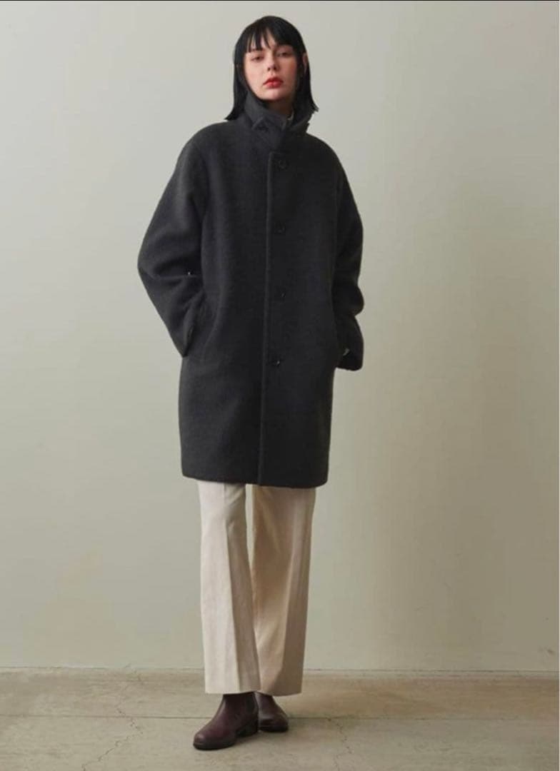 【最終値下げ】Steven Alan シャギーミドルコート黒