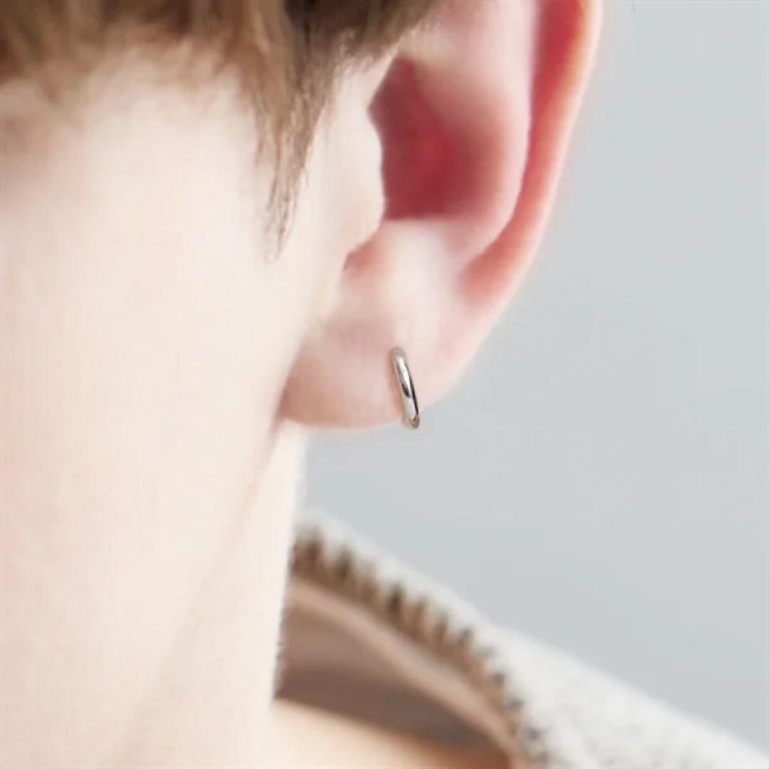 美品/４℃ HOMME+ プラチナピアス/片耳用