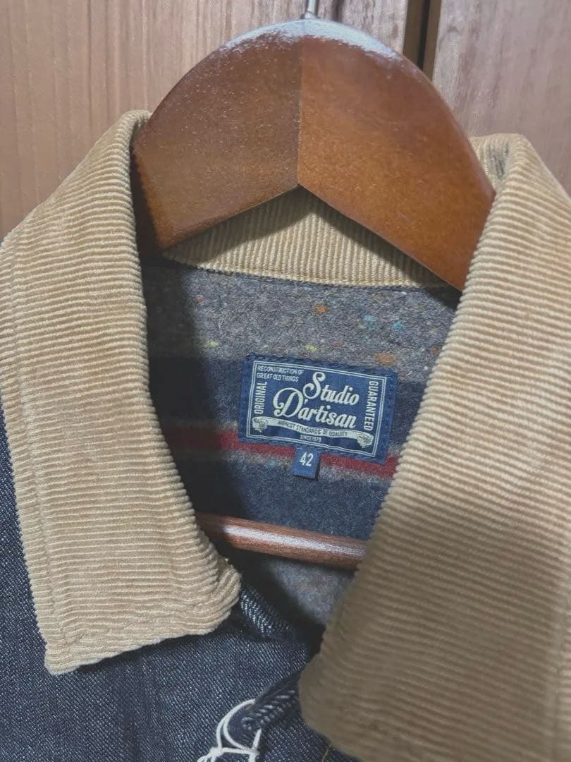 【新品未使用】Studio Dartisan 42 ブランケットデニムジャケット
