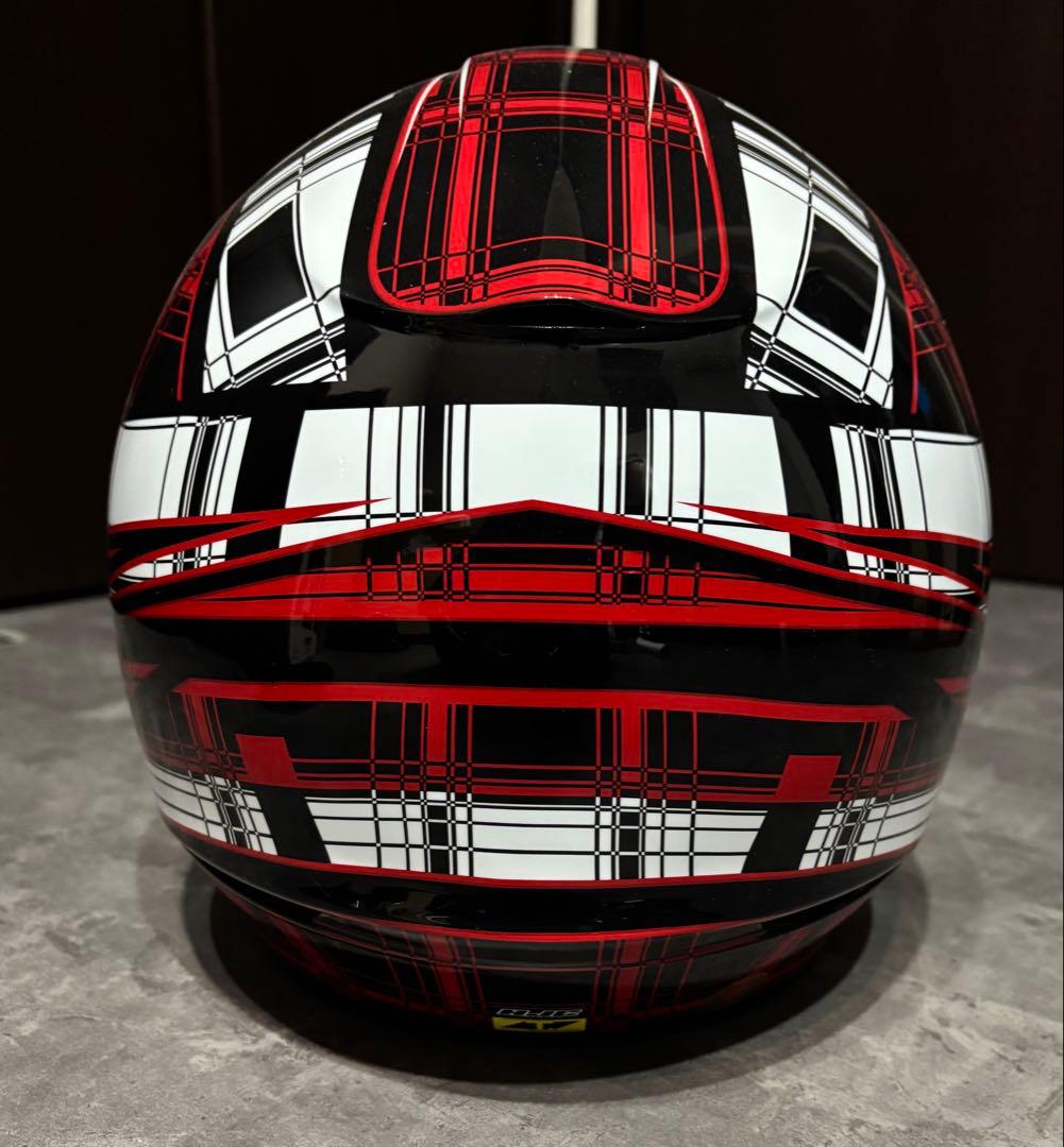 オフロードフルフェイスヘルメット 赤白