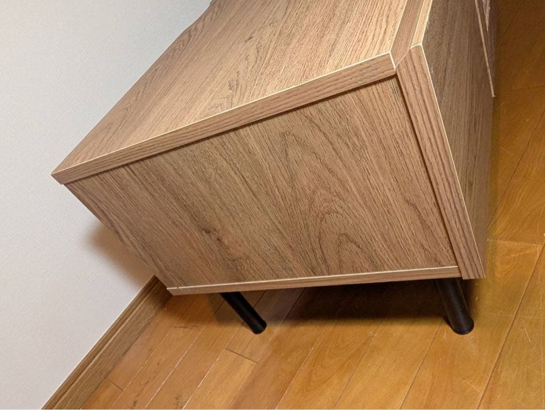 ★るみ★LOWYA ラタン調テレビボード テレビ台 収納棚木製棚