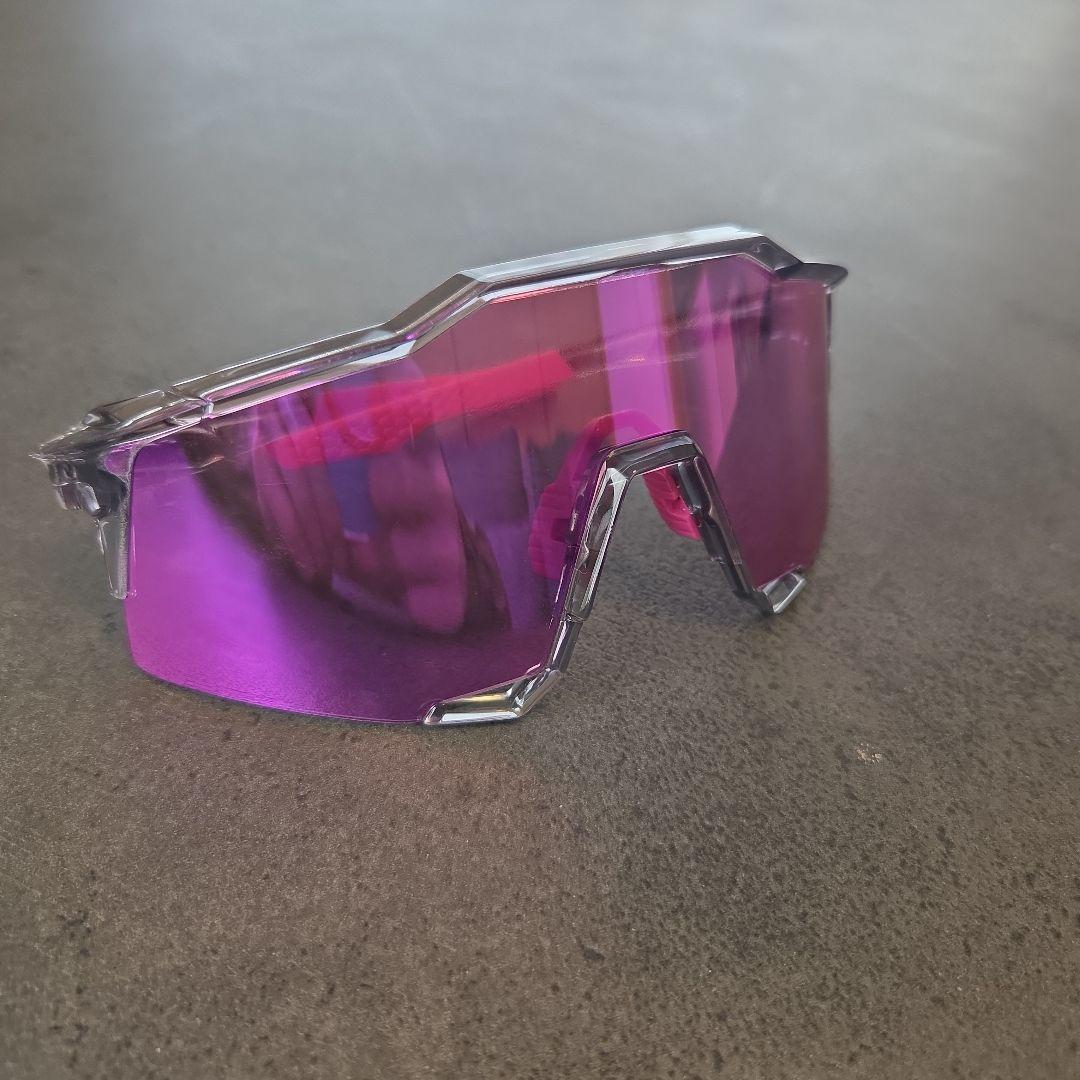 ワンハンドレッド　100% スポーツサングラス パープルミラー
