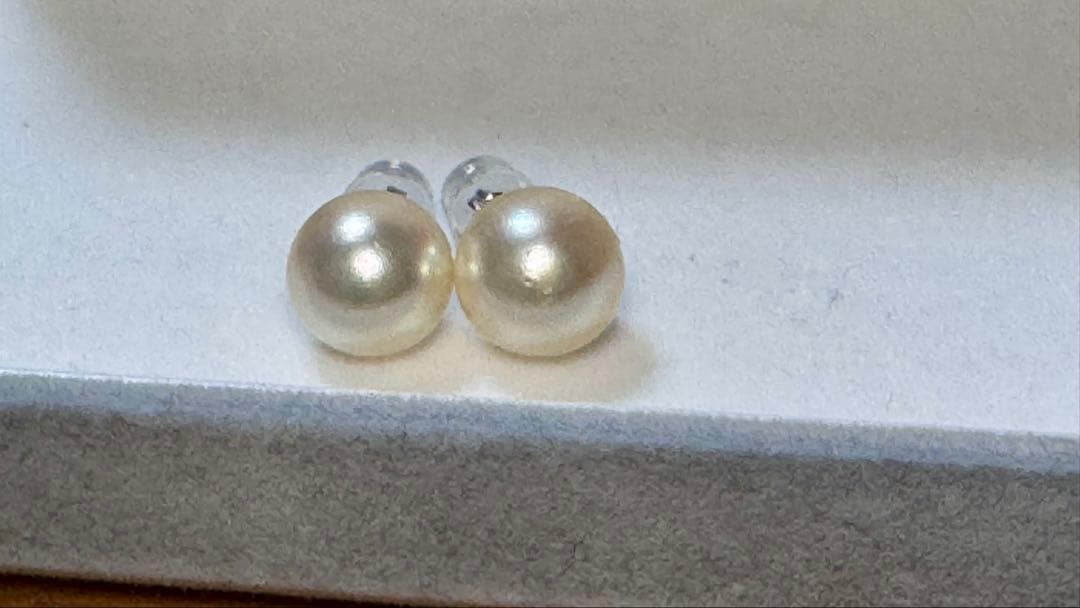 marymaryさま専用 【9.5ミリ】パールピアス　あこや真珠　越もの　セール