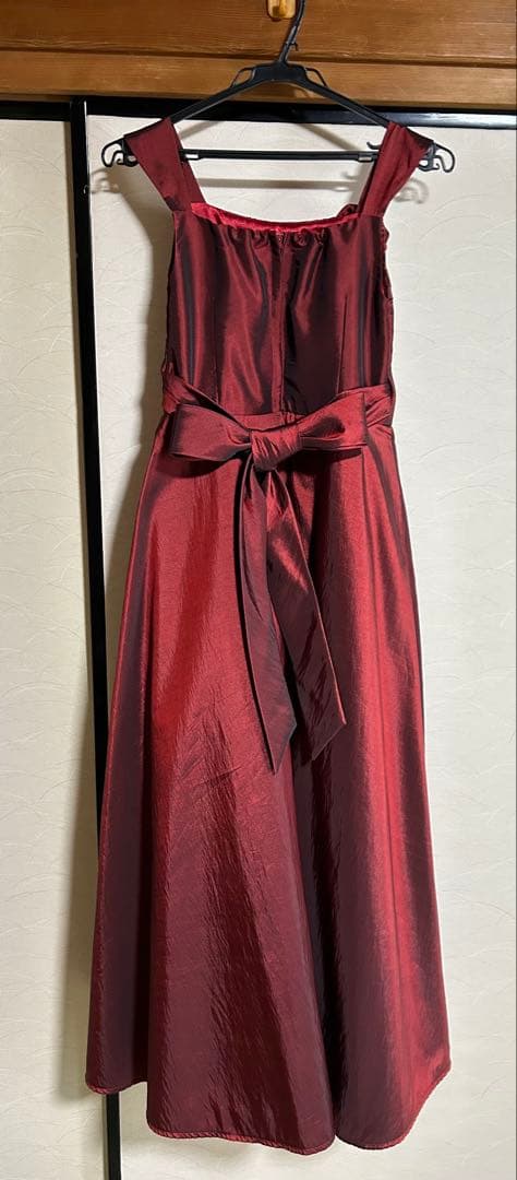 カラードレス(ワインレッド155cm)【ブランド】ゆめりすと