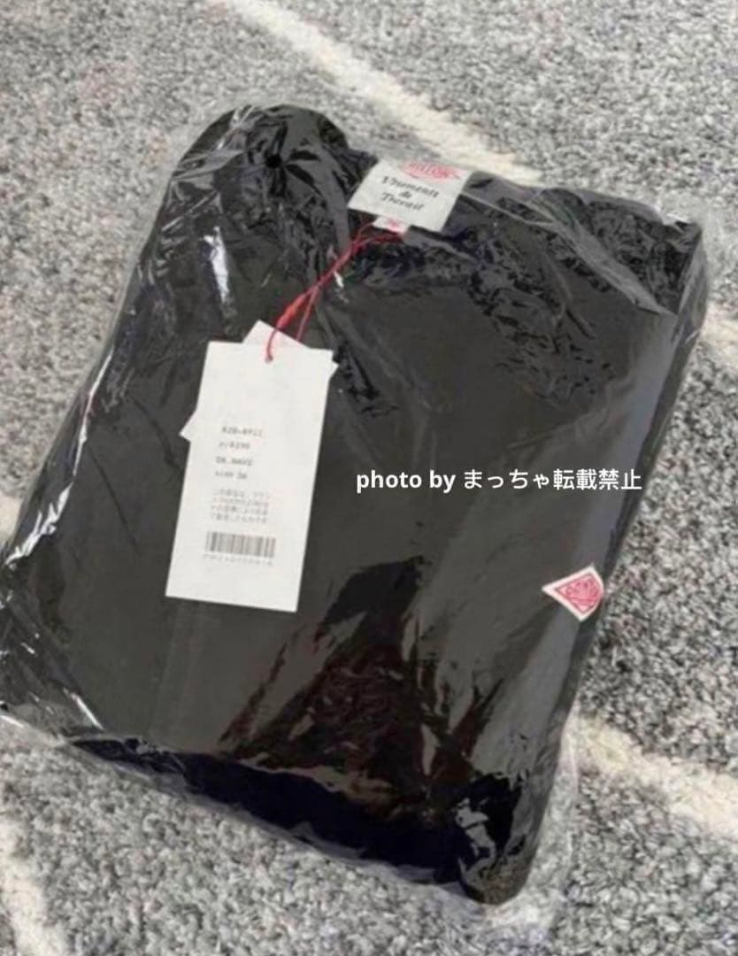 DANTONダントン　フリース ノーカラーカーディガン　ネイビー38