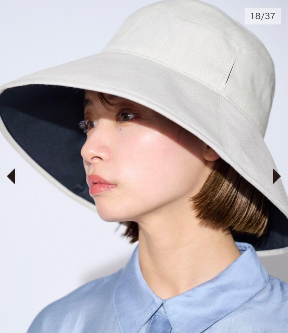 【未使用】サンバリア 100 ナチュラルハット　アイボリー　L