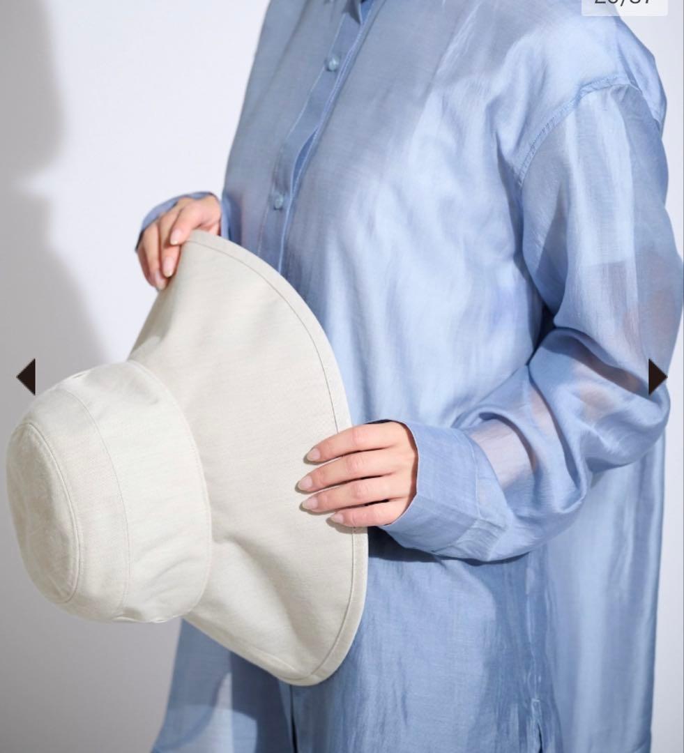 【未使用】サンバリア 100 ナチュラルハット　アイボリー　L