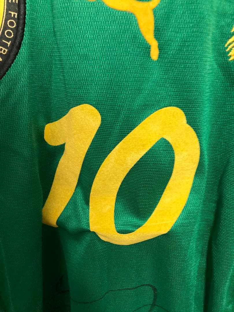 カメルーン代表 Puma MBOMAエムボマ10 Lノースリーブ 日韓W杯