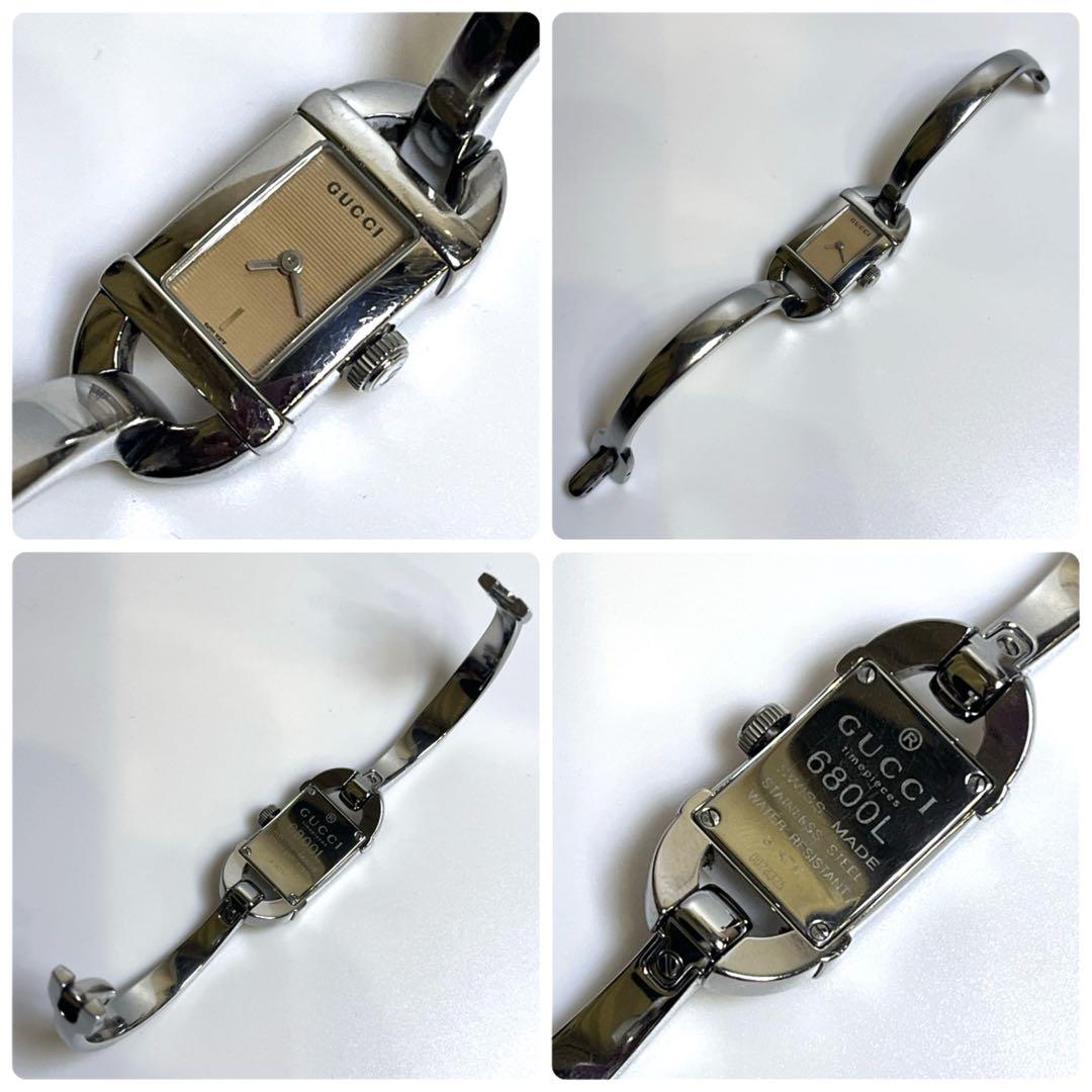 [極美品]箱付き GUCCI グッチ 腕時計 6800L 稼働品 レディース