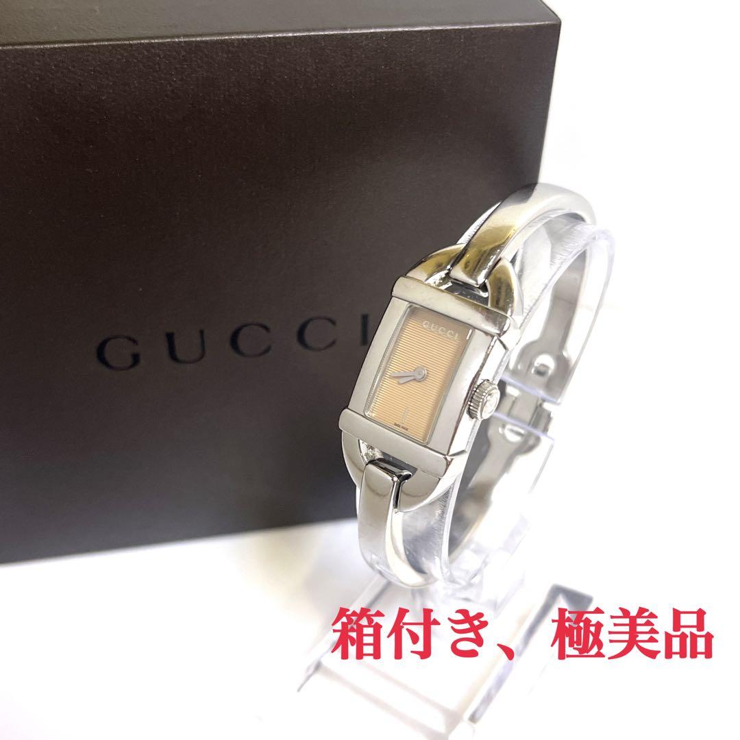 [極美品]箱付き GUCCI グッチ 腕時計 6800L 稼働品 レディース