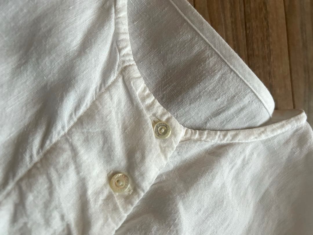 ネストローブ リネン近江晒しプチフリルチュニック