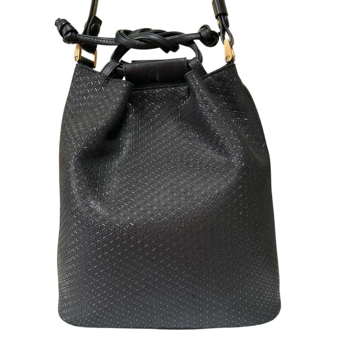 ✨AMO✨印傳屋 ショルダーバッグ 巾着 2way ハンドバッグ 本革