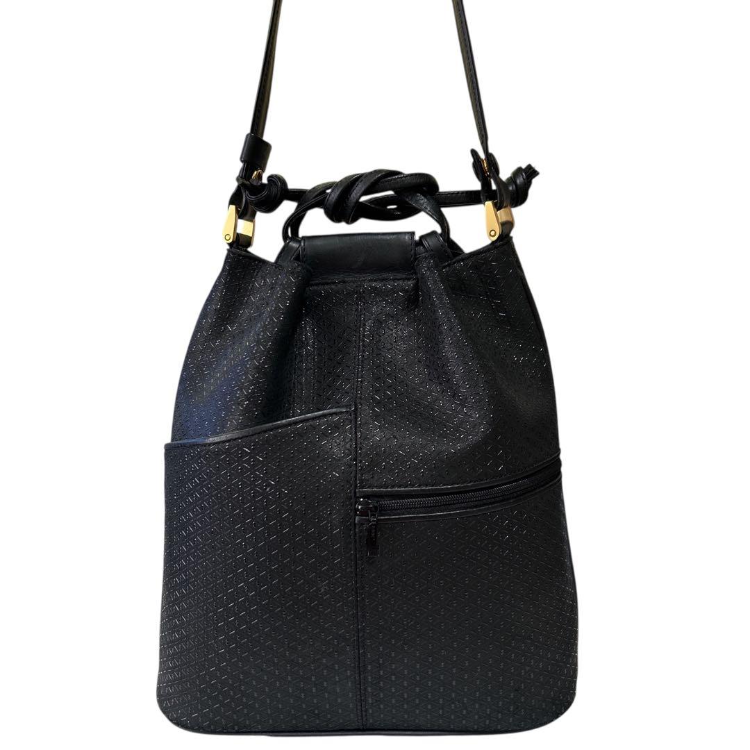 ✨AMO✨印傳屋 ショルダーバッグ 巾着 2way ハンドバッグ 本革