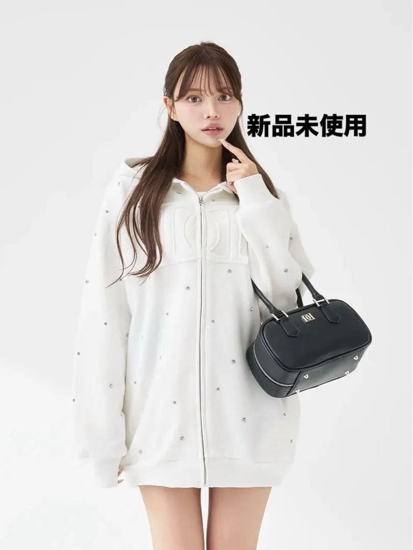 DDロゴビジュージップパーカー ホワイト Darich ダーリッチ