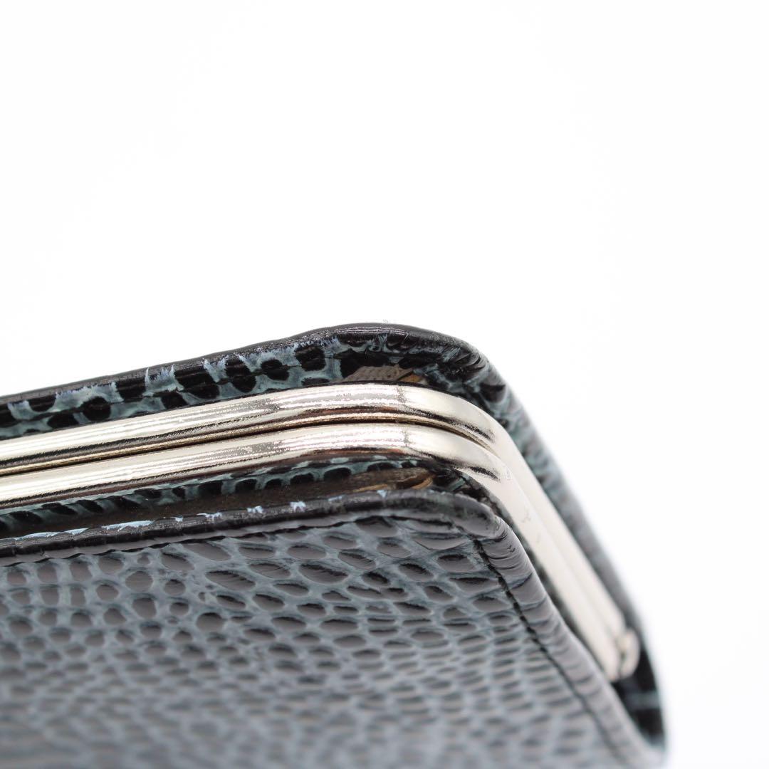 【美品】VivienneWestwood クロコ型押し がま口財布 長財布