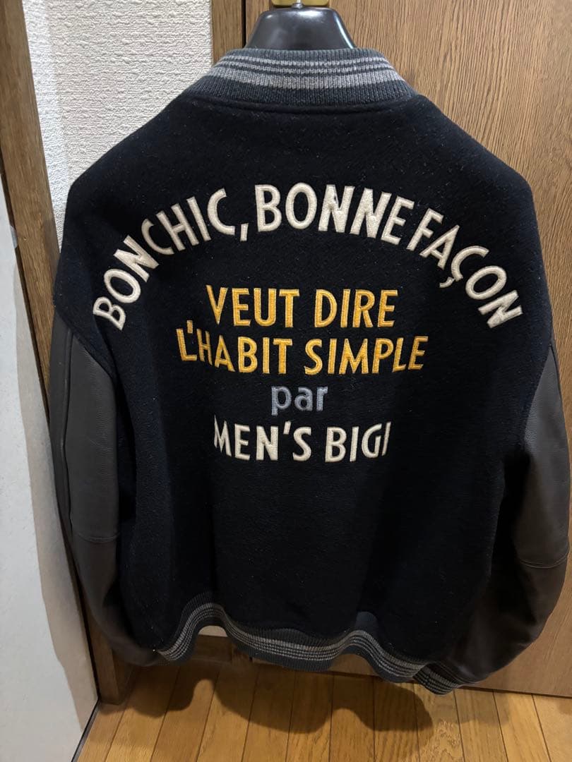 美品　MEN’S BIGI 1985年　限定　スタジャン　黒　L ビンテージ