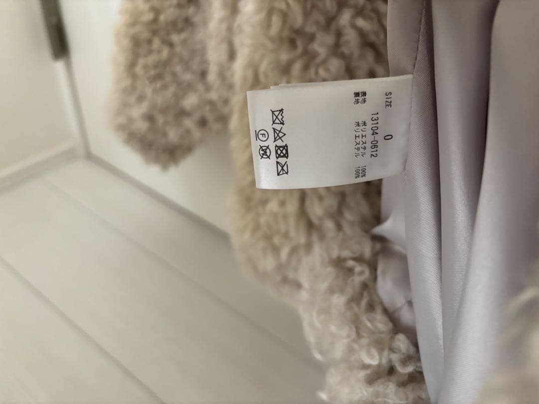 田中みなみ×CLANE CURL FUR SHORT COAT