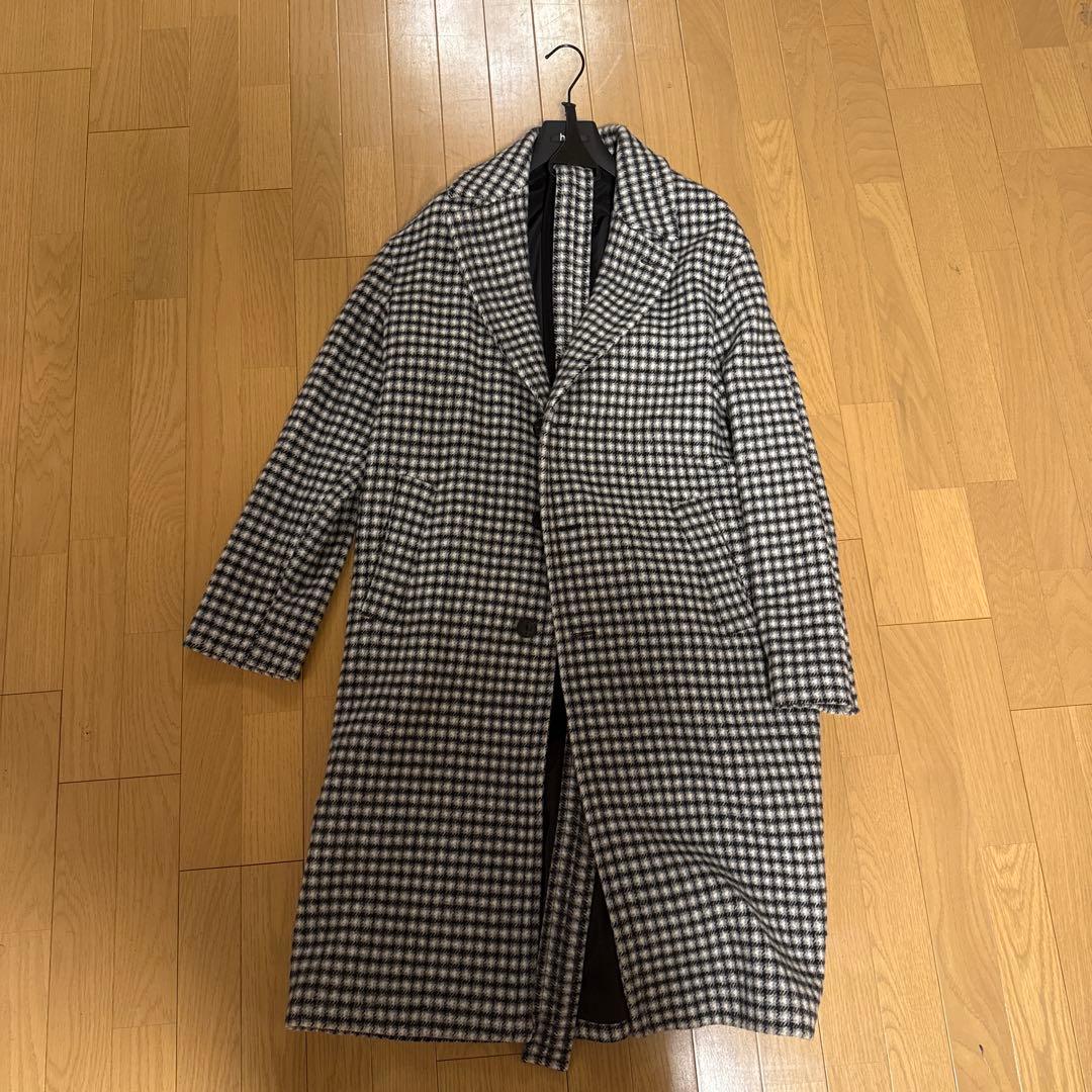 hevo チェック柄 チェスターコート サイズ46