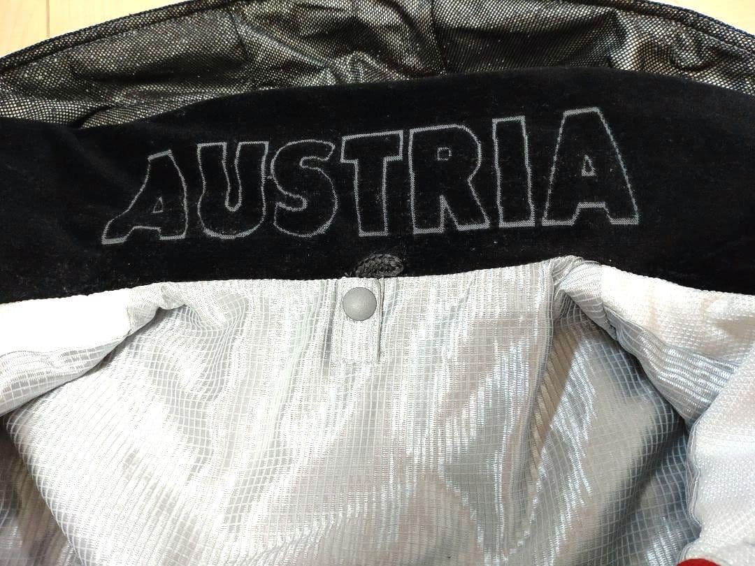 asics Power Austria スキーウェア 赤/白 フード付き