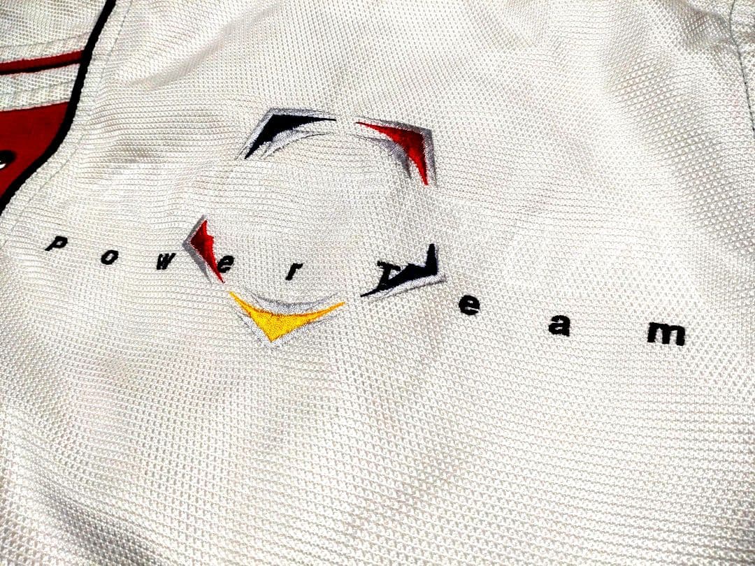 asics Power Austria スキーウェア 赤/白 フード付き