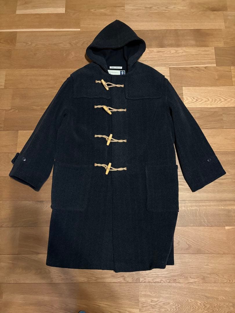 GLOVERALL グローバーオール　ヘリンボーン　ダッフル　チャコールグレー