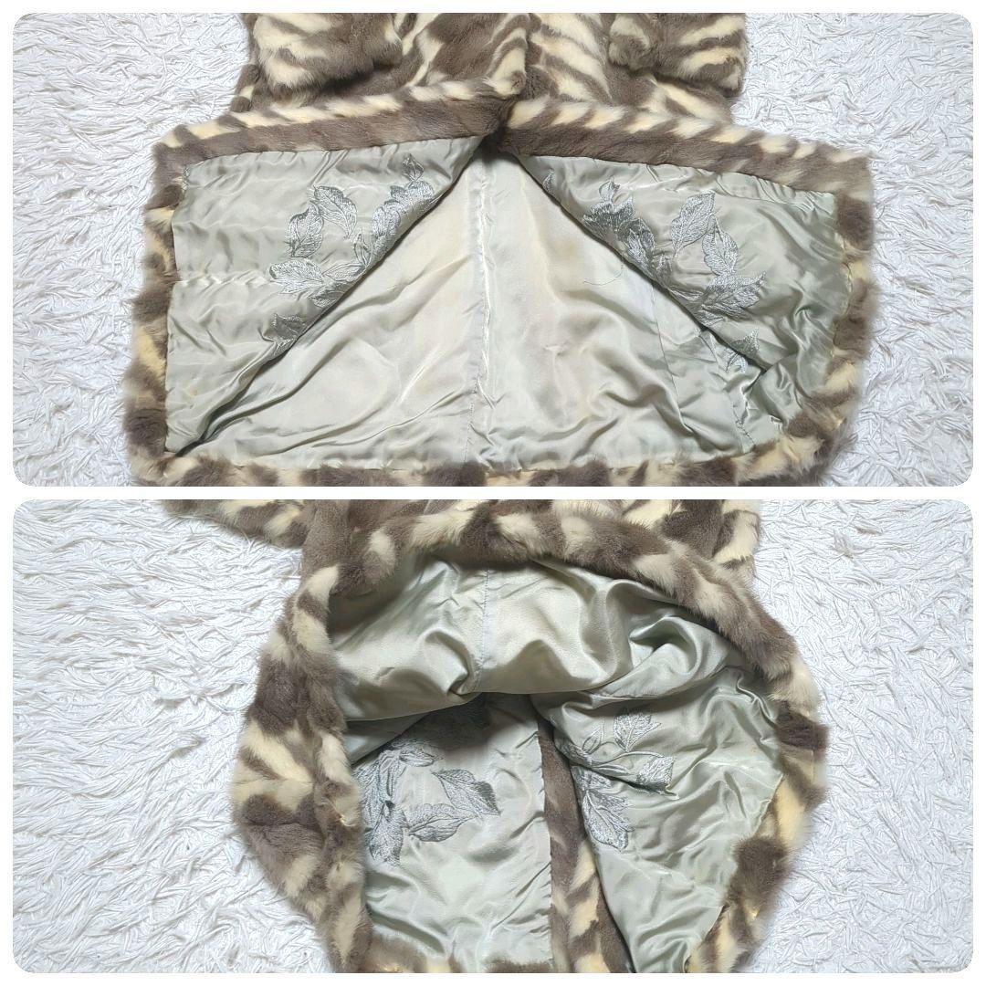 【最高デザイン】フォックスファー　マキシ丈　毛皮　女優襟　コート