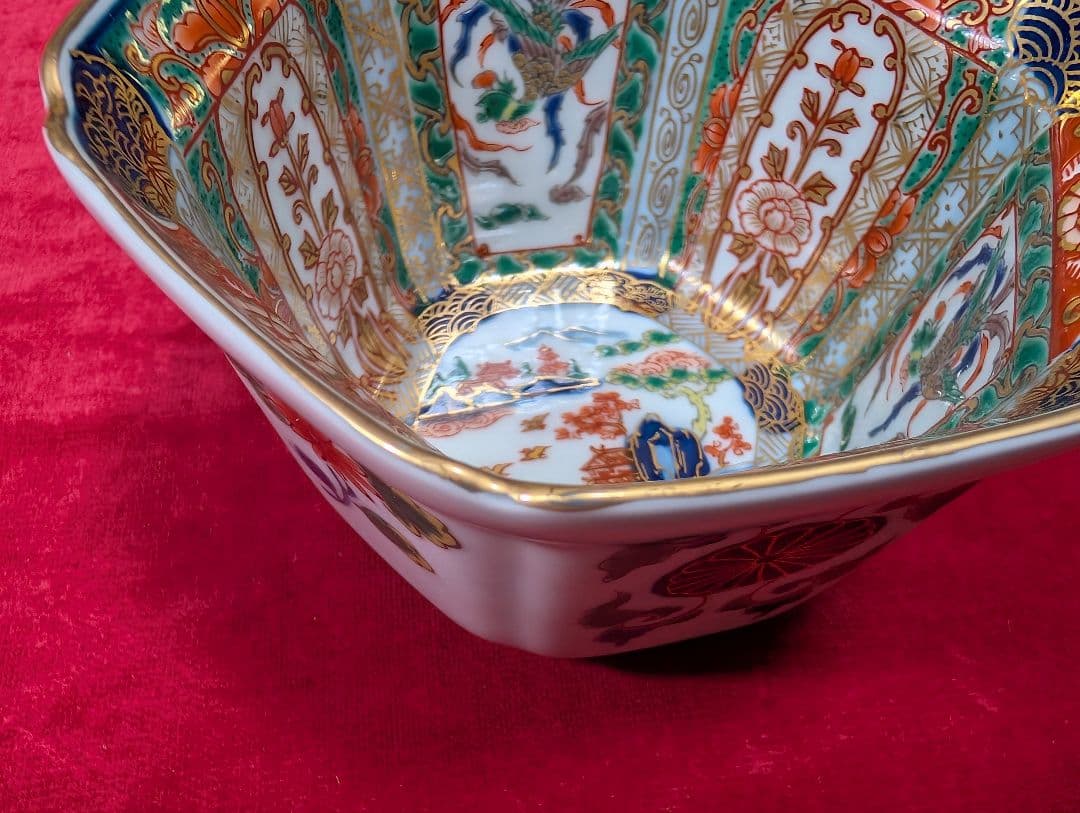 幸楽窯　錦山水　小鉢5客