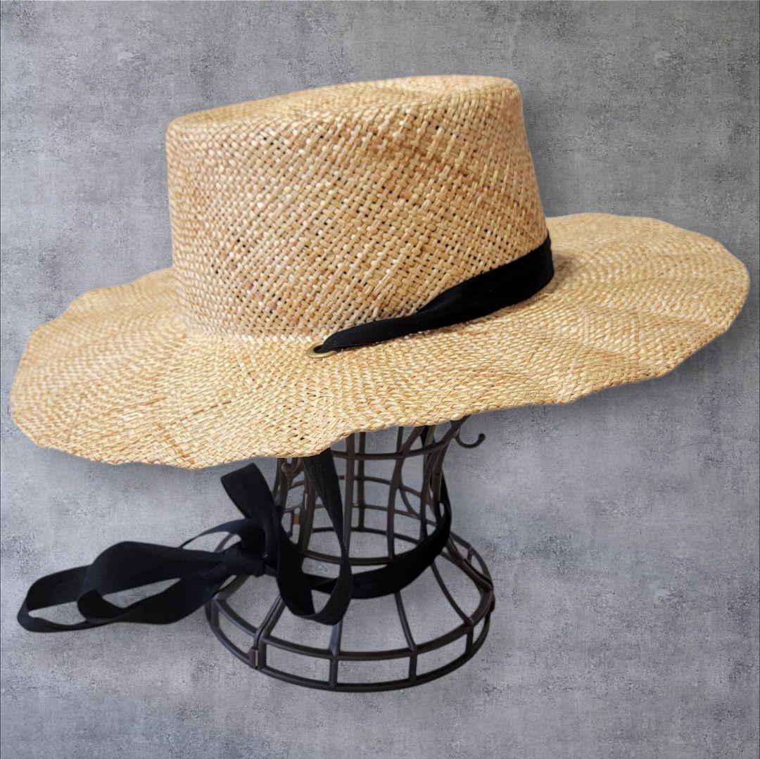 未使用 限定品 ラメゾンドリリス THE FAT HATTER 麦わら帽子 F