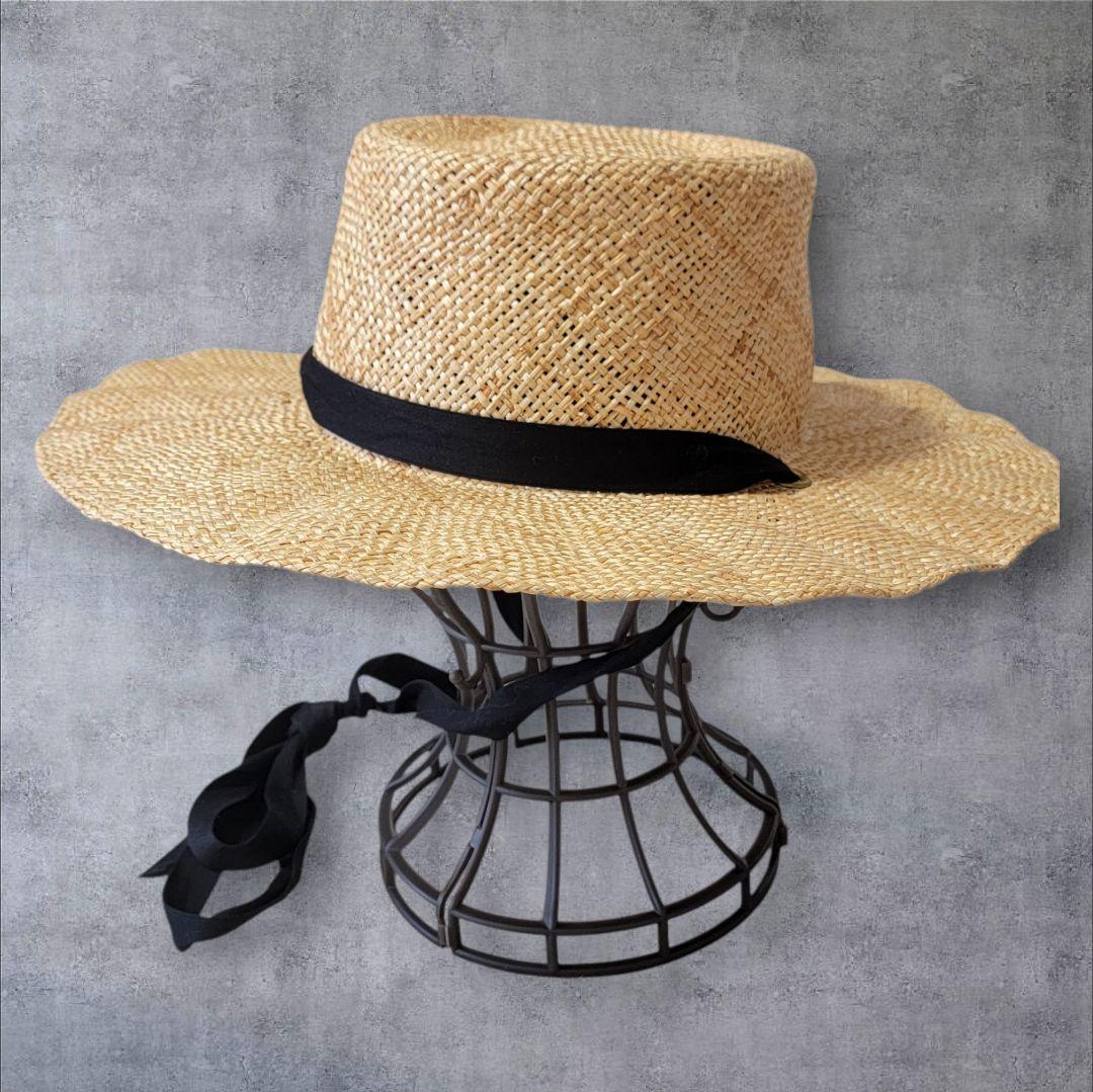 未使用 限定品 ラメゾンドリリス THE FAT HATTER 麦わら帽子 F