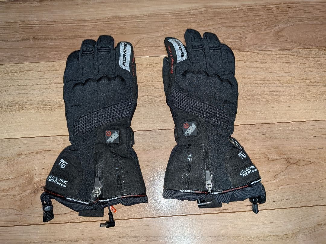 コミネ 電熱グローブ GK-804 Lサイズ、シガーケーブル、7.4Vバッテリー