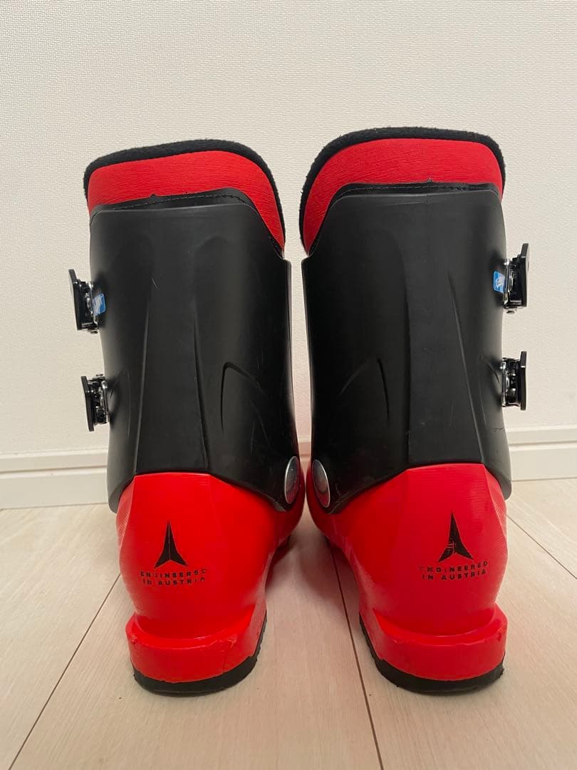 ATOMIC 子ども用スキーブーツ レッド　 サイズ21/21.5