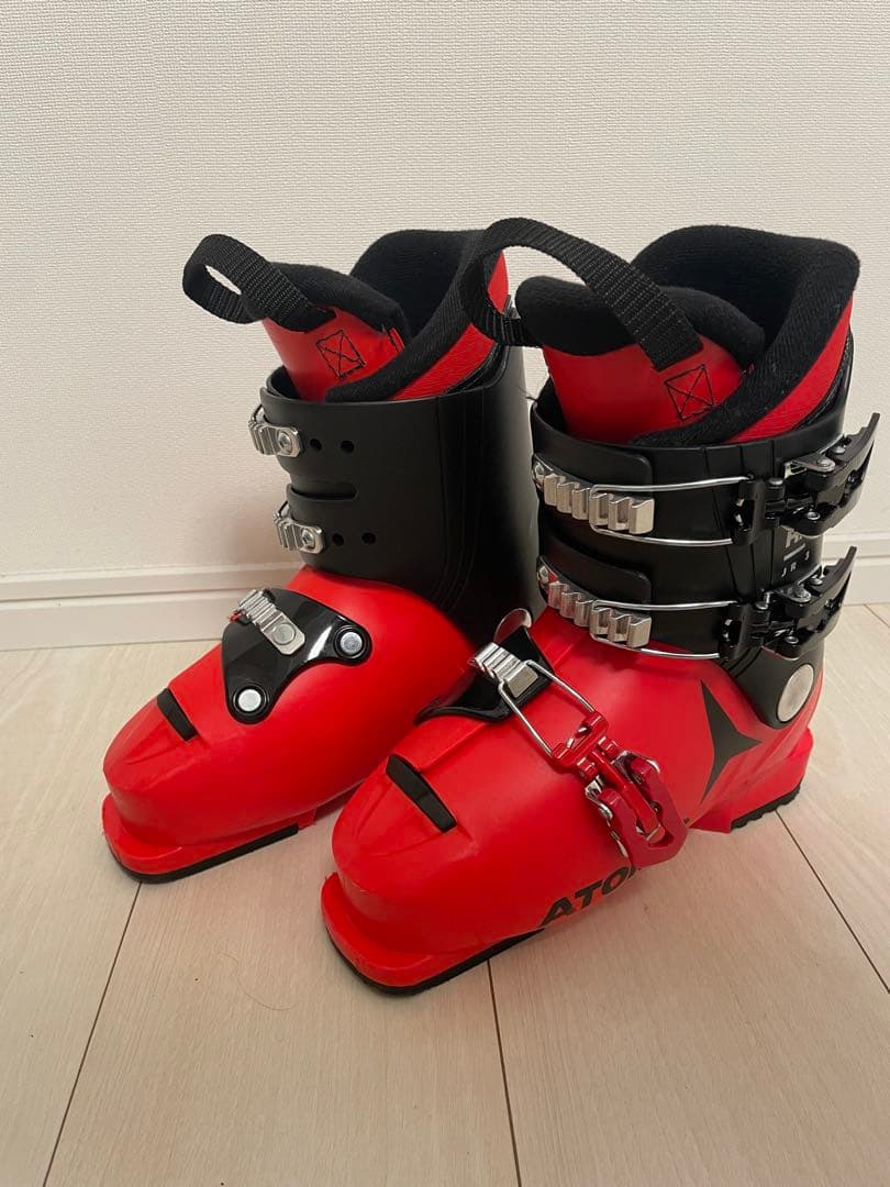 ATOMIC 子ども用スキーブーツ レッド　 サイズ21/21.5