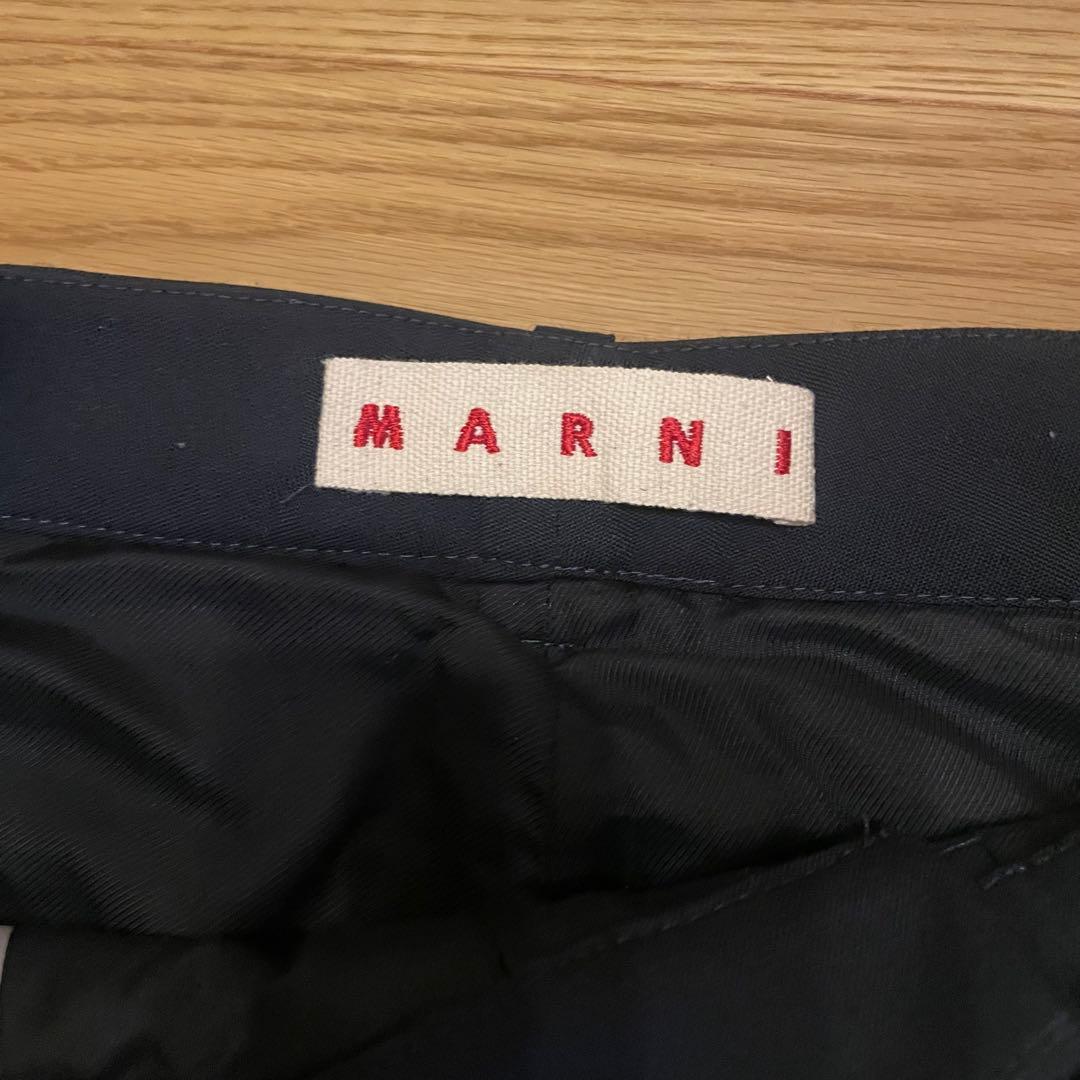美品⭐︎定価12万マルニmarni24aw ウールスラックス　ストレートパンツ